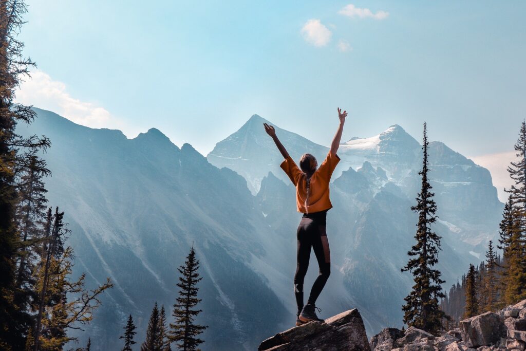 woman in nature